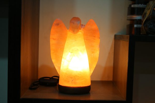 Himalayan Pink Salt Angel Shaped Lamp - Hub Salt eShop